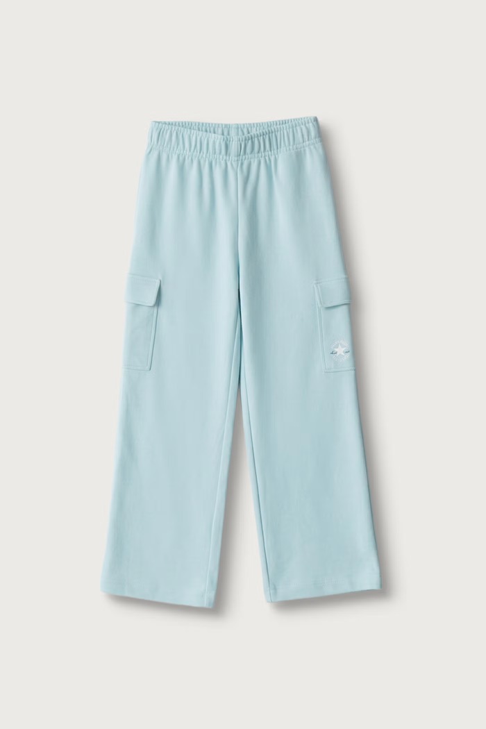 Dziewczynka Converse Komplet dresowy dziecięcy z bawełną 3CJ062 niebieski