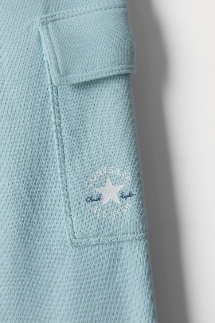 Komplet dresowy dziecięcy z bawełną Converse niebieski 3CJ062