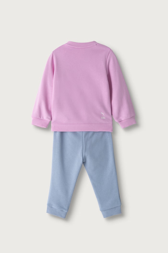 Puma Dres dziecięcy z bawełną PUMA X DORA MINICATS Set 637622 różowy AW26