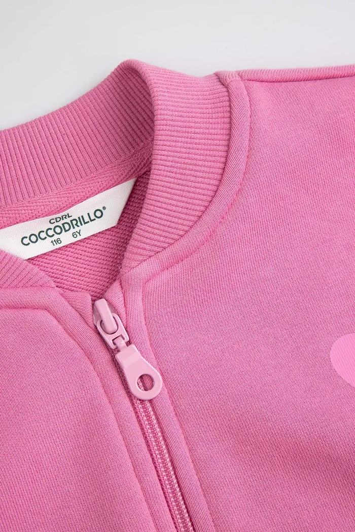 Dziewczynka Coccodrillo Komplet dresowy dziecięcy z bawełną ZC6117303AGK różowy