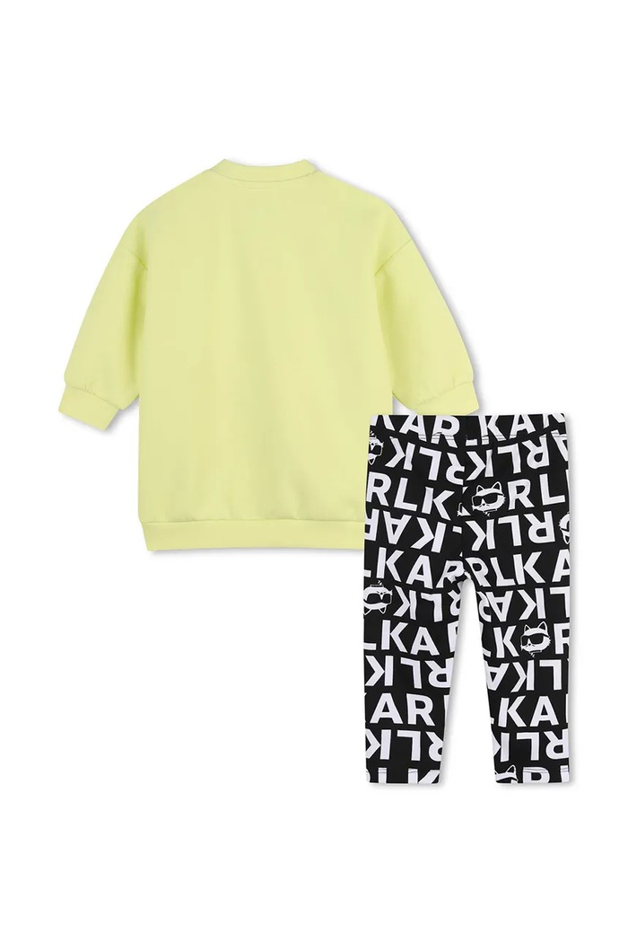 Karl Lagerfeld Спортен комплект анцуг за бебе с памук Z31295.86.108 злато AW26