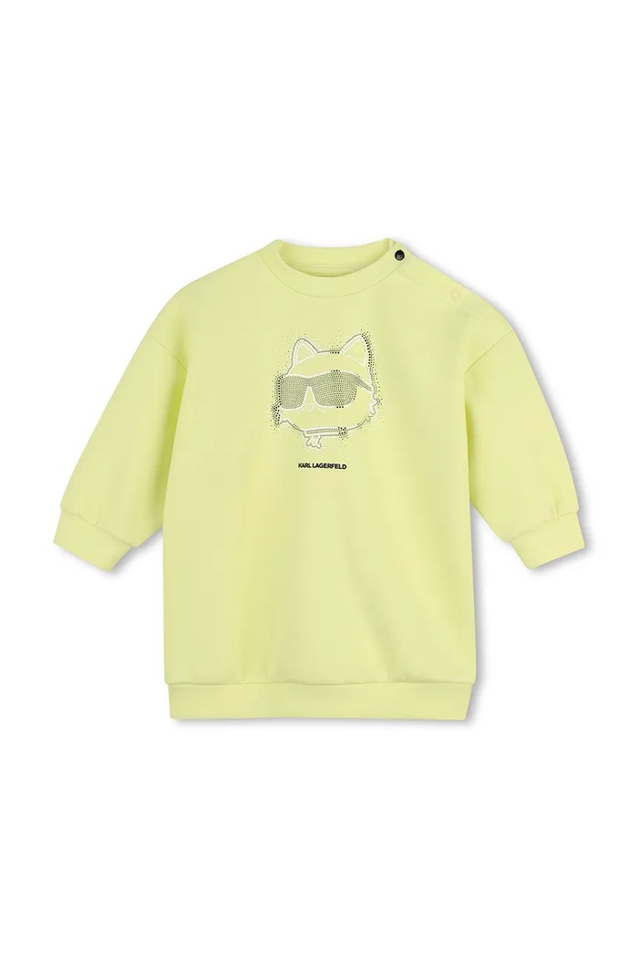 Момиче Karl Lagerfeld Спортен комплект анцуг за бебе с памук Z31295.86.108 злато