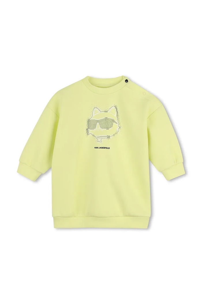 Момиче Karl Lagerfeld Спортен комплект анцуг за бебе с памук Z31295.86.108 злато