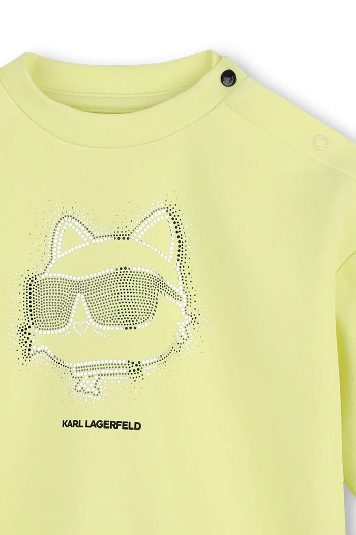 Спортен комплект анцуг за бебе с памук Karl Lagerfeld Z31295.86.108 злато