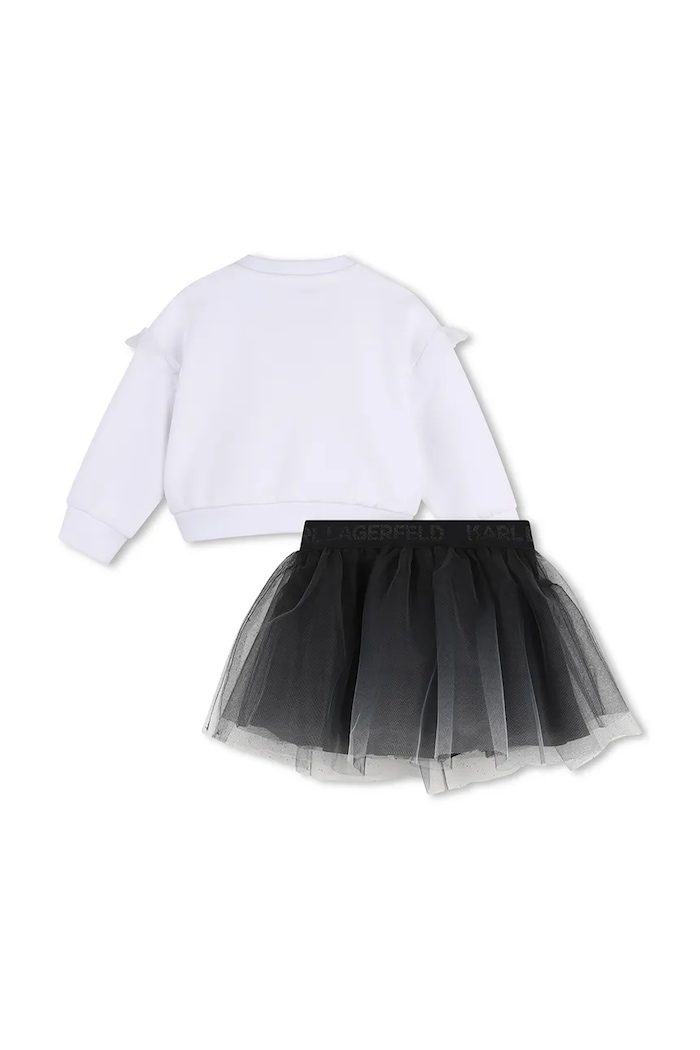Karl Lagerfeld Ежедневен комплект за деца Z31294.86.108 бял AW26
