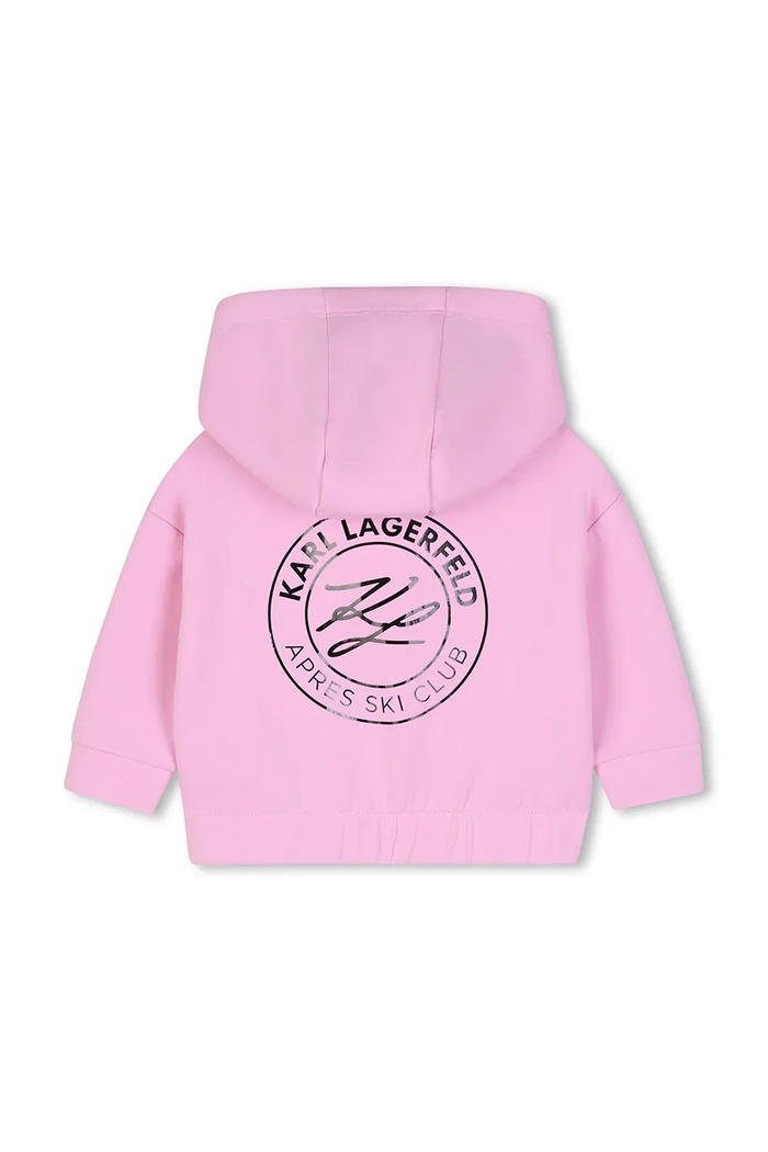 Karl Lagerfeld ежедневен комплект за деца с памук розов Z31293.86.108