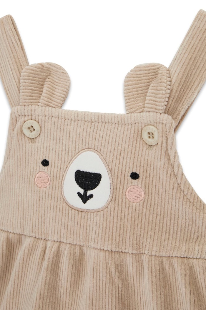 Komplet codzienny niemowlęcy bawełniany Guess S6BG11.K6801.9BY2 beżowy