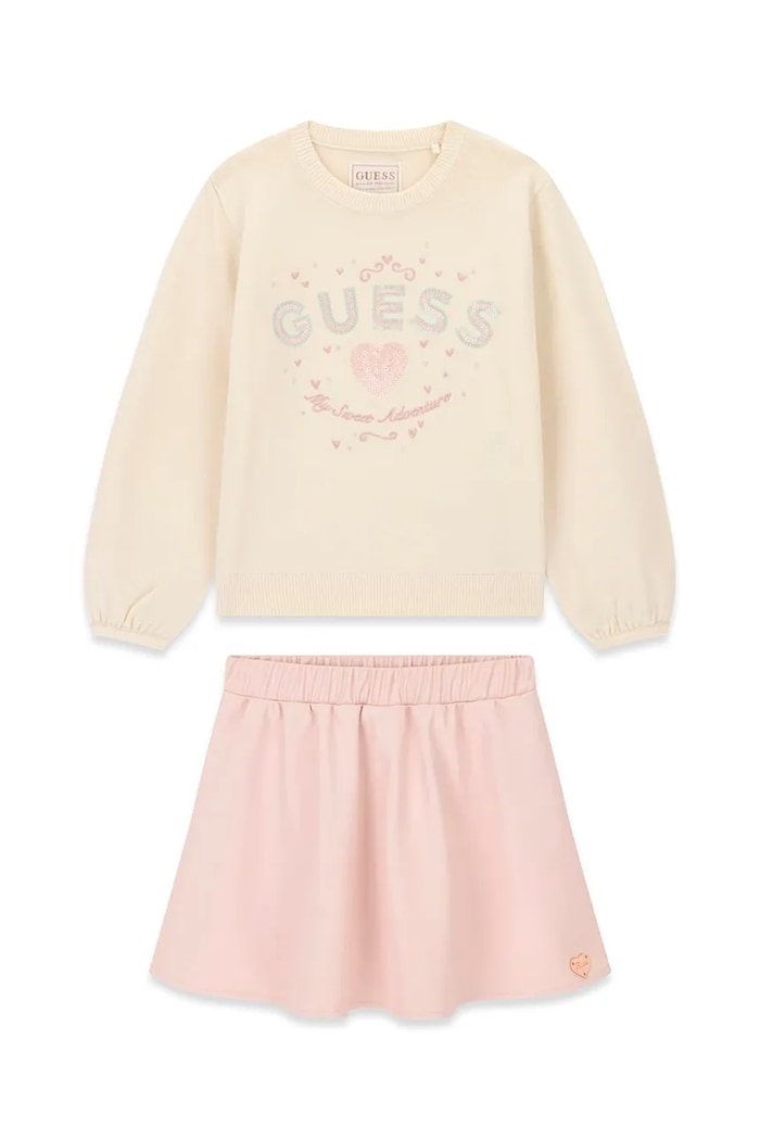 Guess Komplet dziecięcy z wiskozą beżowy K6BG08.Z1458.9BY2