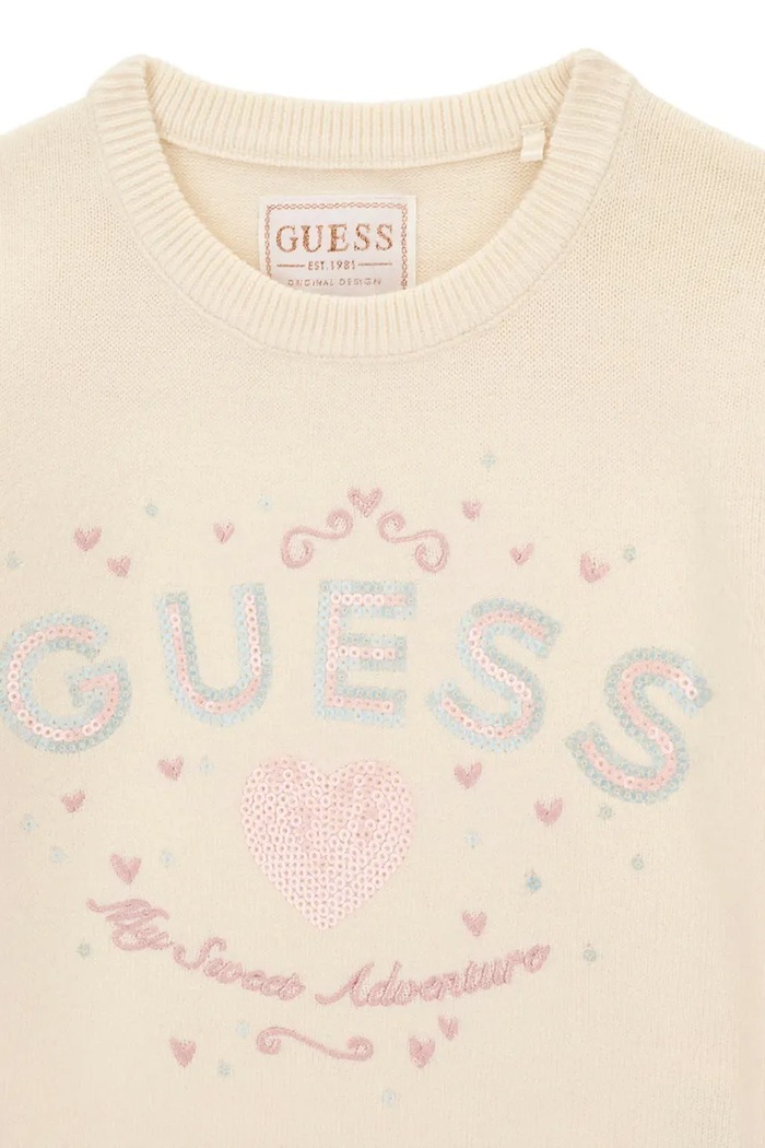 Dziewczynka Guess Komplet dziecięcy z wiskozą K6BG08.Z1458.9BY2 beżowy