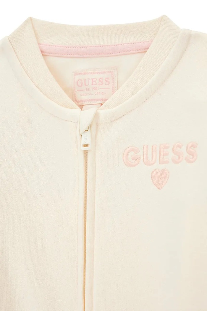Dziewczynka Guess Komplet dresowy dziecięcy bawełniany K6BG06.K5914.9BY2 beżowy