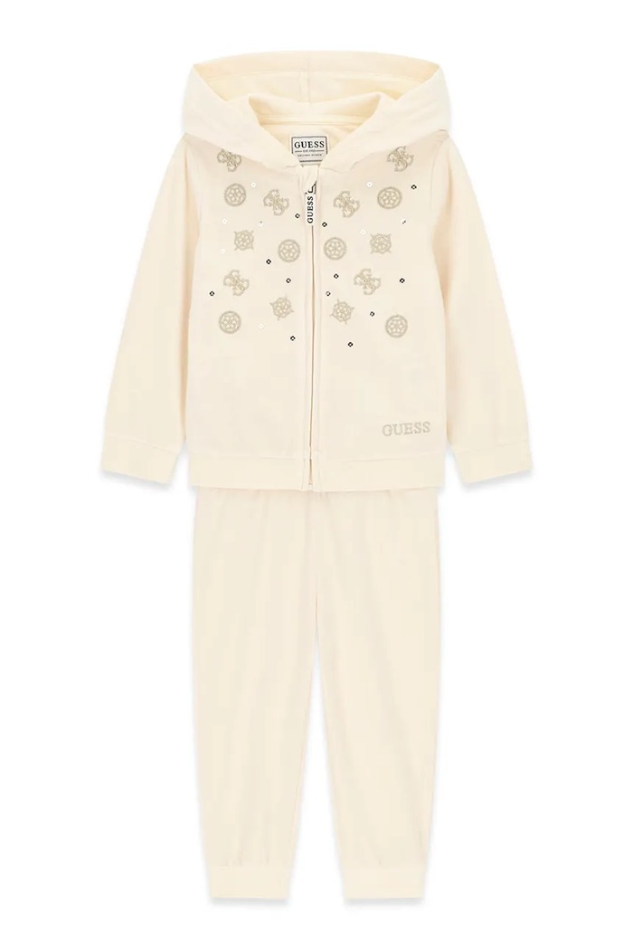 Guess Komplet dresowy dziecięcy beżowy K6BG05.K5912.9BY2
