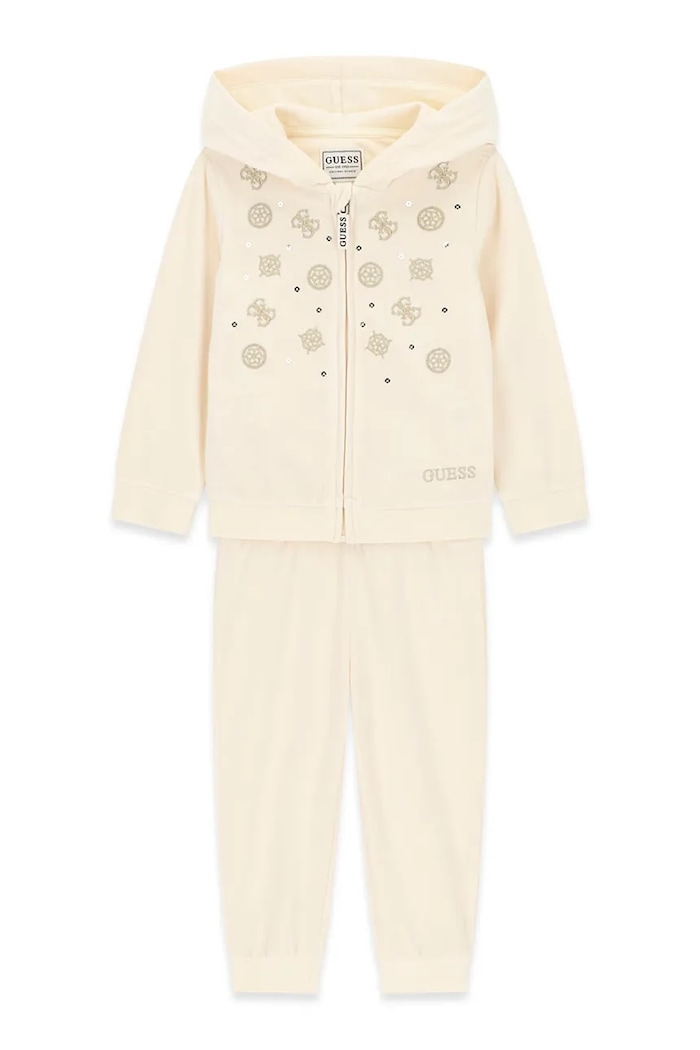 Guess Komplet dresowy dziecięcy beżowy K6BG05.K5912.9BY2