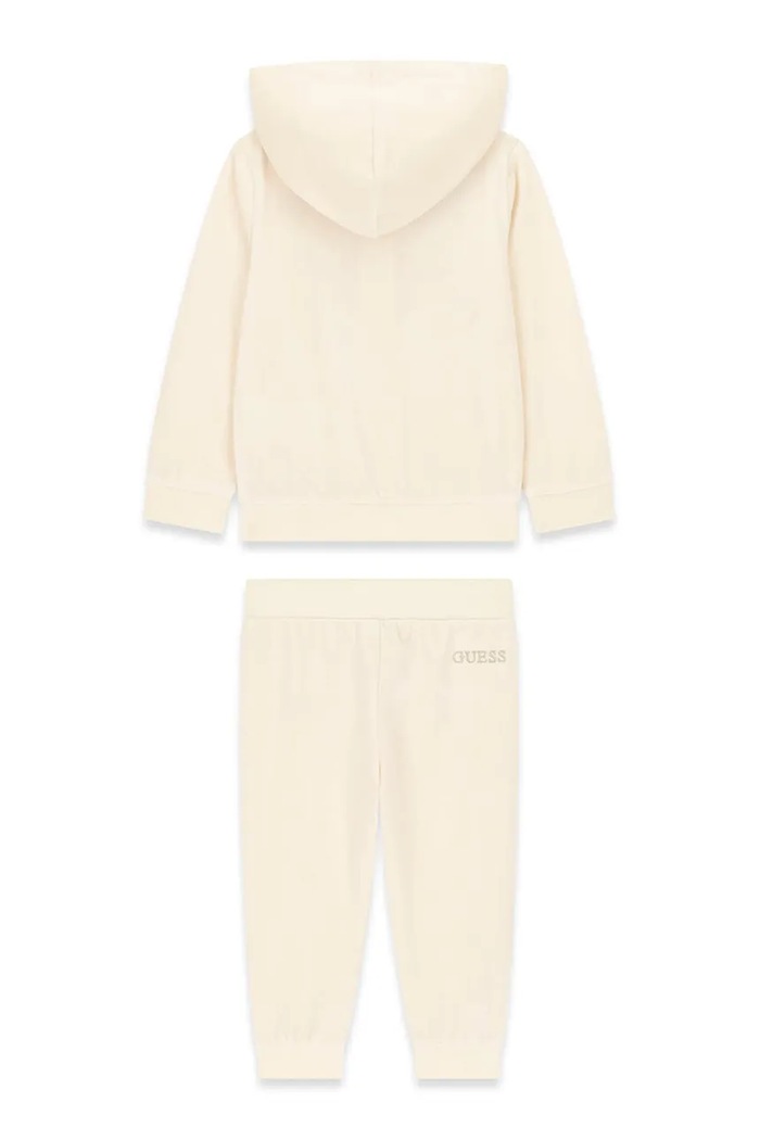 Dziewczynka Guess Komplet dresowy dziecięcy K6BG05.K5912.9BY2 beżowy