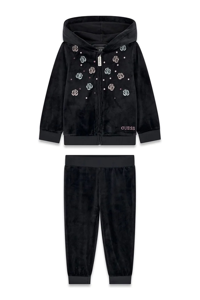 Guess Komplet dresowy dziecięcy K6BG05.K5912.9BY2 czarny AW26