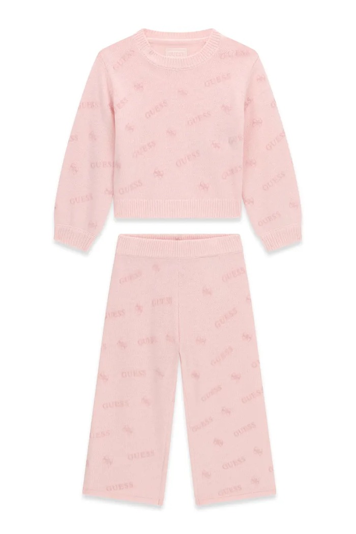 Guess Komplet dziecięcy z dodatkiem wełny różowy K6BG01.Z1289.9BY2