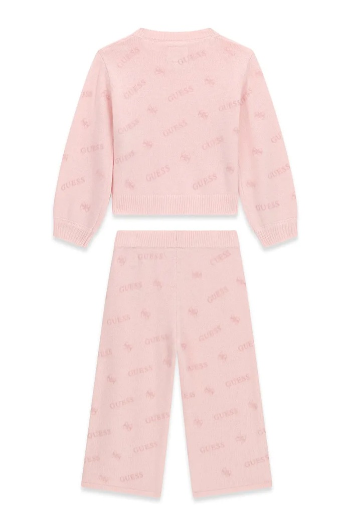 Guess Komplet dziecięcy z dodatkiem wełny K6BG01.Z1289.9BY2 różowy AW26