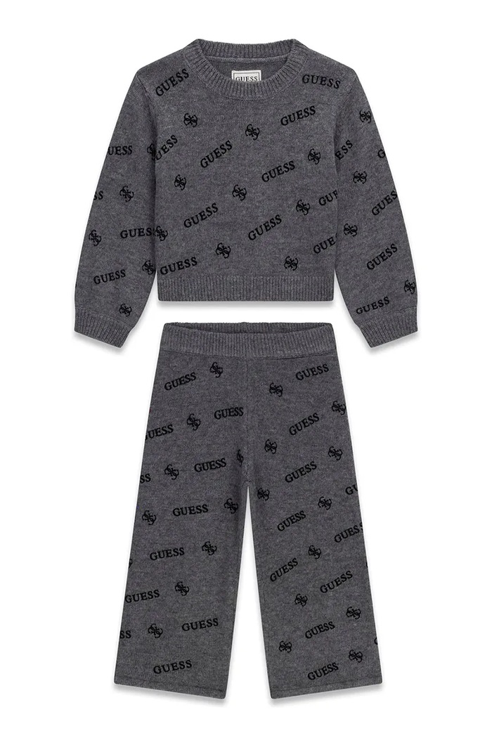 Guess Komplet dziecięcy z dodatkiem wełny szary K6BG01.Z1289.9BY2