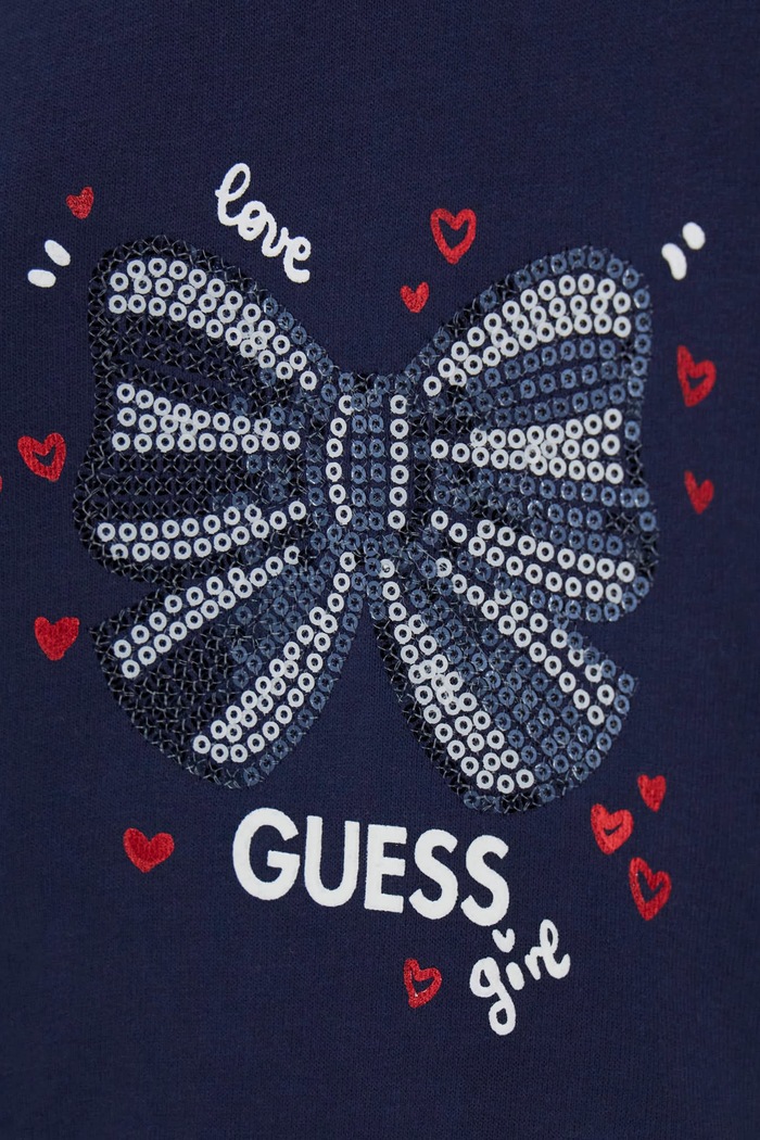 Komplet codzienny dziecięcy z bawełną Guess A6BG16.K6140.9BY2 granatowy