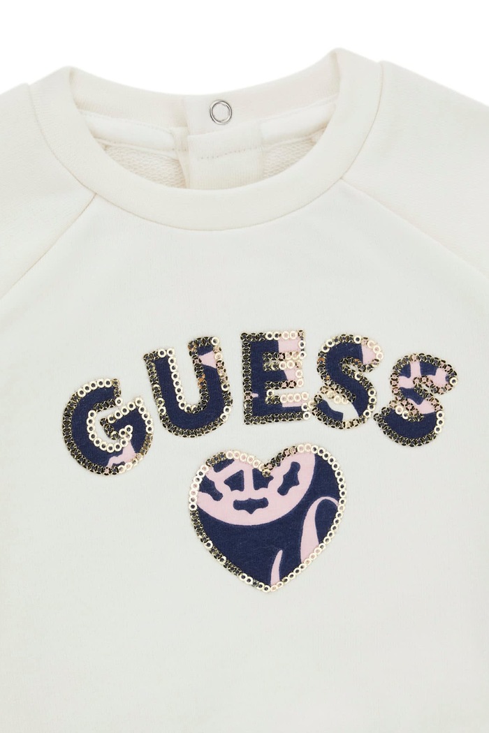 Dziewczynka Guess Komplet codzienny niemowlęcy z bawełną A6BG11.K5977.9BY2 beżowy