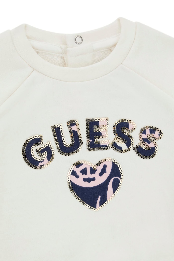 Dziewczynka Guess Komplet codzienny niemowlęcy z bawełną A6BG11.K5977.9BY2 beżowy