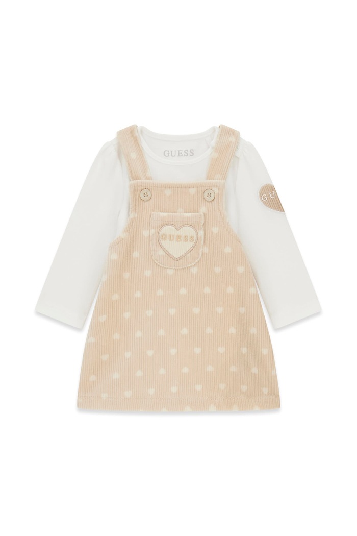 Guess Komplet codzienny niemowlęcy beżowy A6BG09.K6804.9BY2