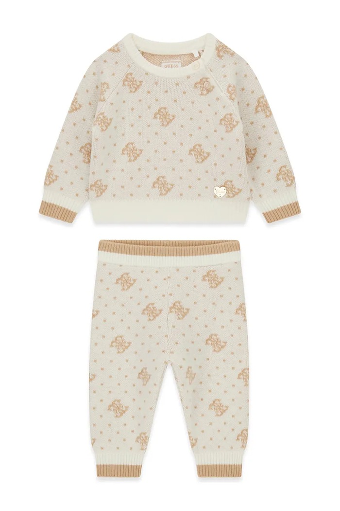 Guess Komplet dziecięcy z dodatkiem wełny beżowy A6BG03.Z1320.9BY2