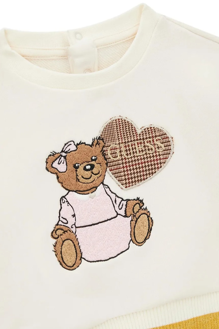 Dziewczynka Guess Komplet dziecięcy bawełniany A6BG02.K5964.9BY2 beżowy
