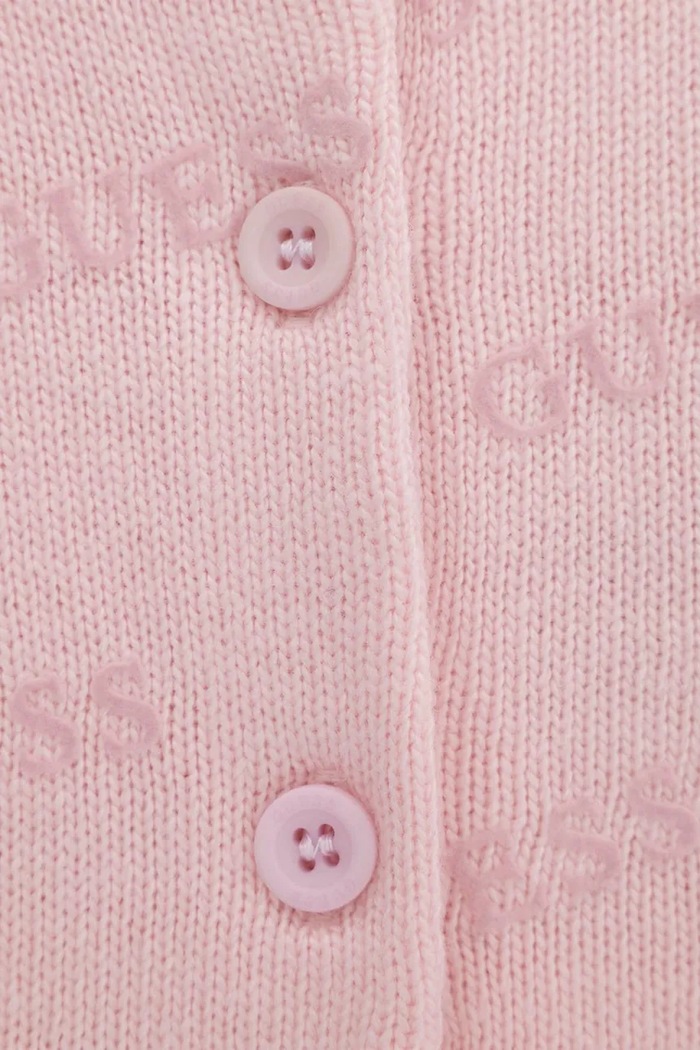 Komplet codzienny dziecięcy z dodatkiem wełny Guess A6BG01.Z1315.9BY2 różowy