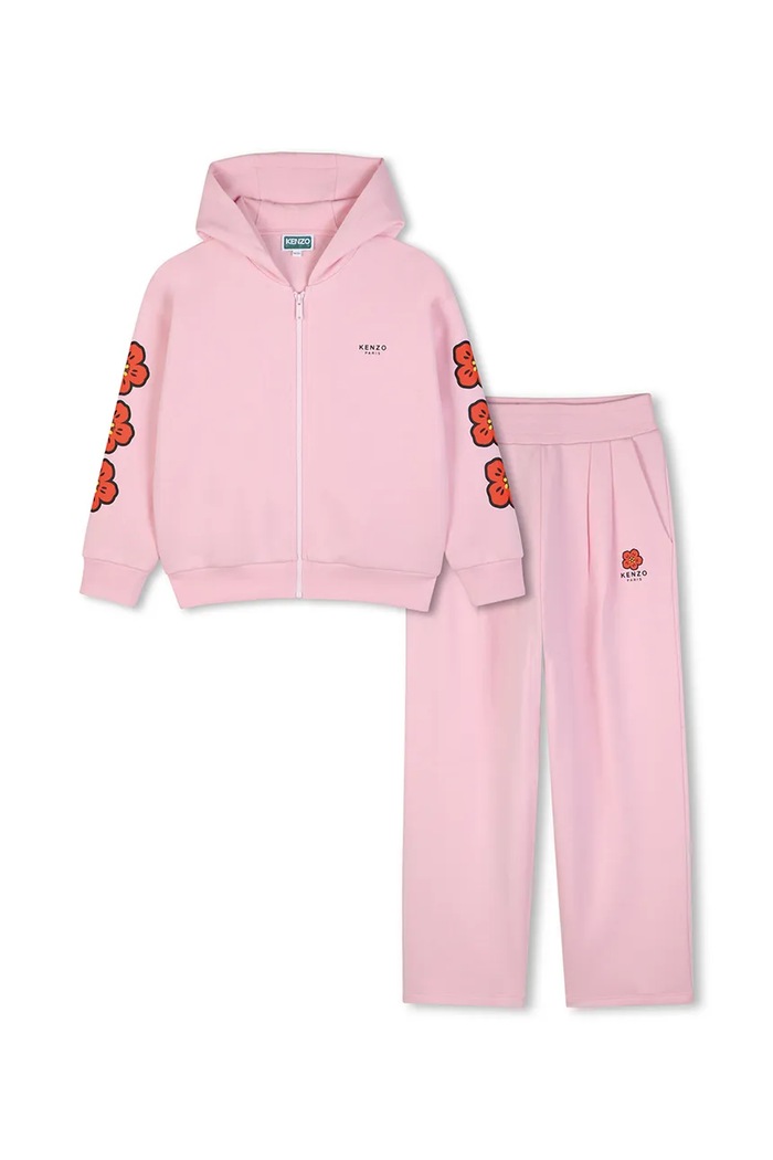 Kenzo Kids Tepláková súprava detská bavlnená ružová K62003.114.150