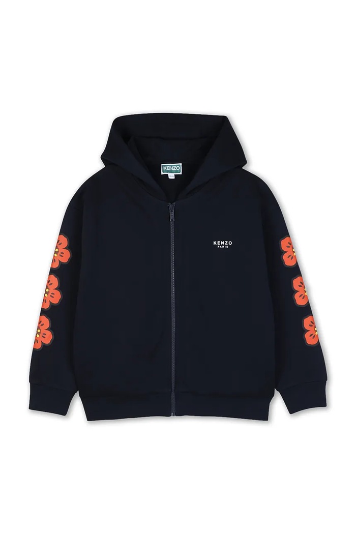 Dievča Kenzo Kids Tepláková súprava detská bavlnená K62003.114.150 tmavomodrá