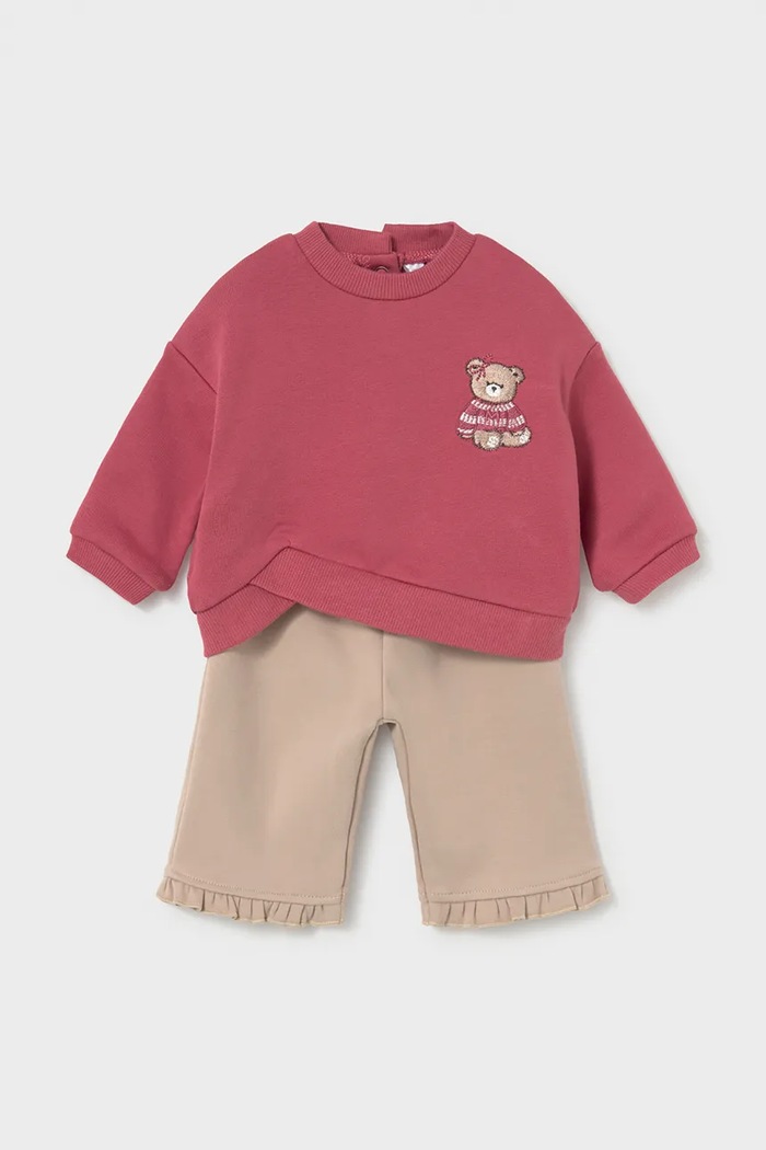 Mayoral Newborn komplet za svaki dan za bebe od pamuka s elastanom 2674.2T.Newborn.9BY2 crvena AW26