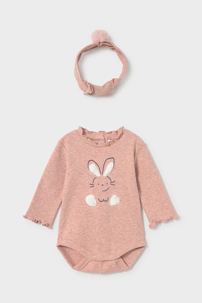 Mayoral Newborn komplet za svaki dan za bebe s pamukom 2810.2J.Newborn.9BY2 roza AW26