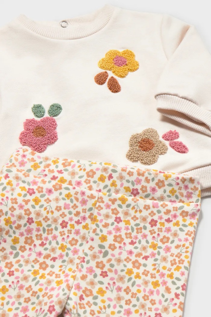 Mayoral Newborn комплект для младенцев из хлопка с эластаном бежевый 2759.2P.Newborn.9BY2