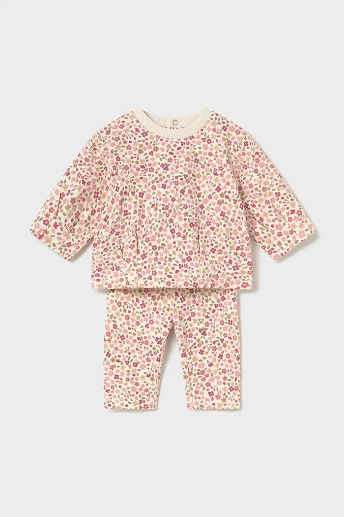 Mayoral Newborn komplet niemowlęcy bawełniany z elastanem 2759.2P.Newborn.9BY2 różowy AW26