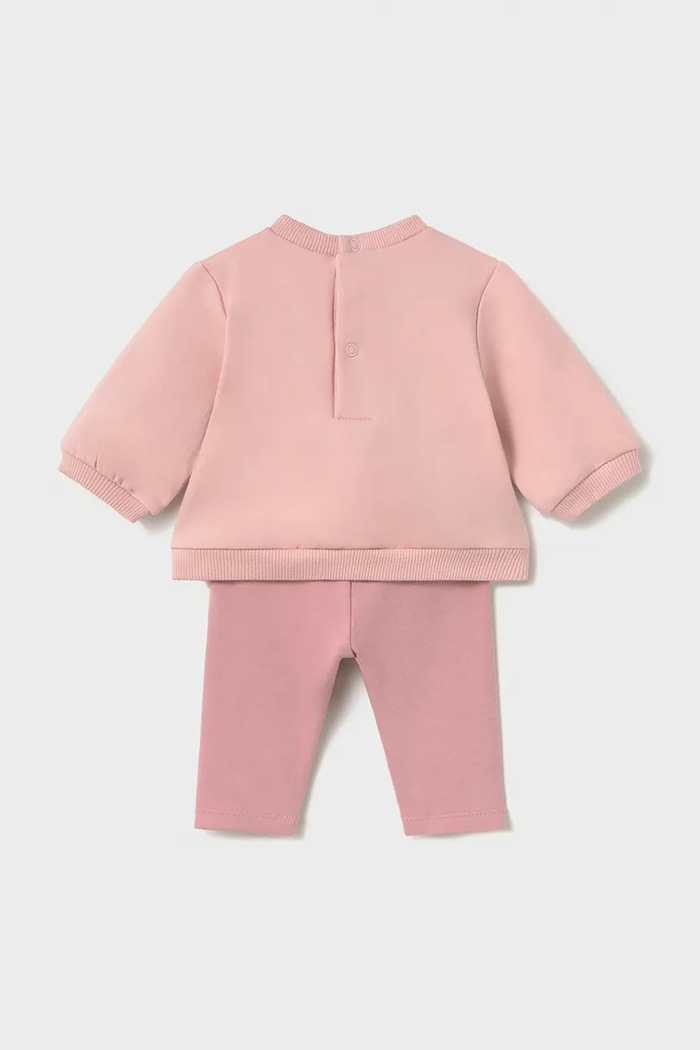 Dziewczynka Mayoral Newborn komplet niemowlęcy bawełniany z elastanem 2759.2P.Newborn.9BY2 różowy