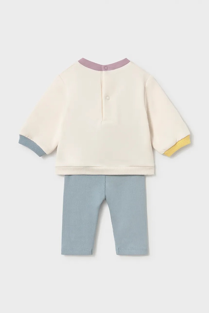 Девочка Mayoral Newborn комплект для младенцев из хлопка с эластаном 2759.2P.Newborn.9BY2 фиолетовой