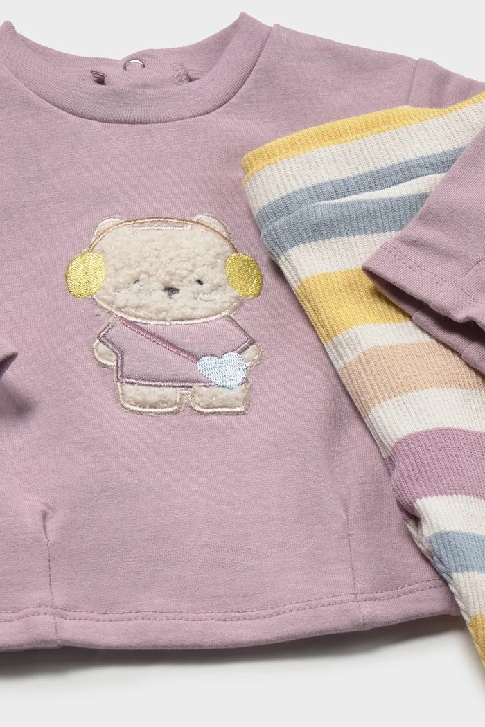 Mayoral Newborn комплект для младенцев из хлопка с эластаном фиолетовой 2759.2P.Newborn.9BY2