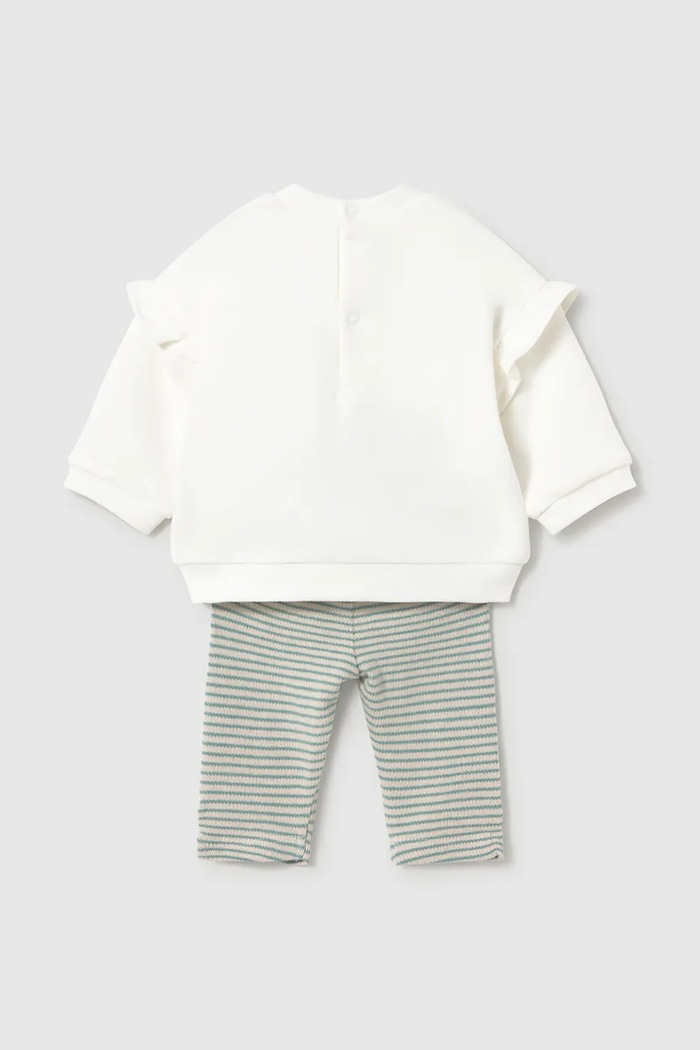 Κοριτσίστικα Mayoral Newborn σετ βρεφικό με βαμβάκι 2758.2J.Newborn.9BY2 τιρκουάζ
