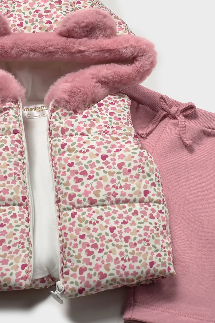 Komplet za svaki dan za bebe s pamukom Mayoral Newborn 2686.2T.Newborn.9BY2 roza