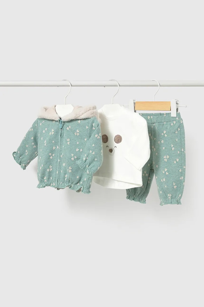 Mayoral Newborn комплект для младенцев с хлопком 2656.2J.Newborn.9BY2 бирюзовый AW26