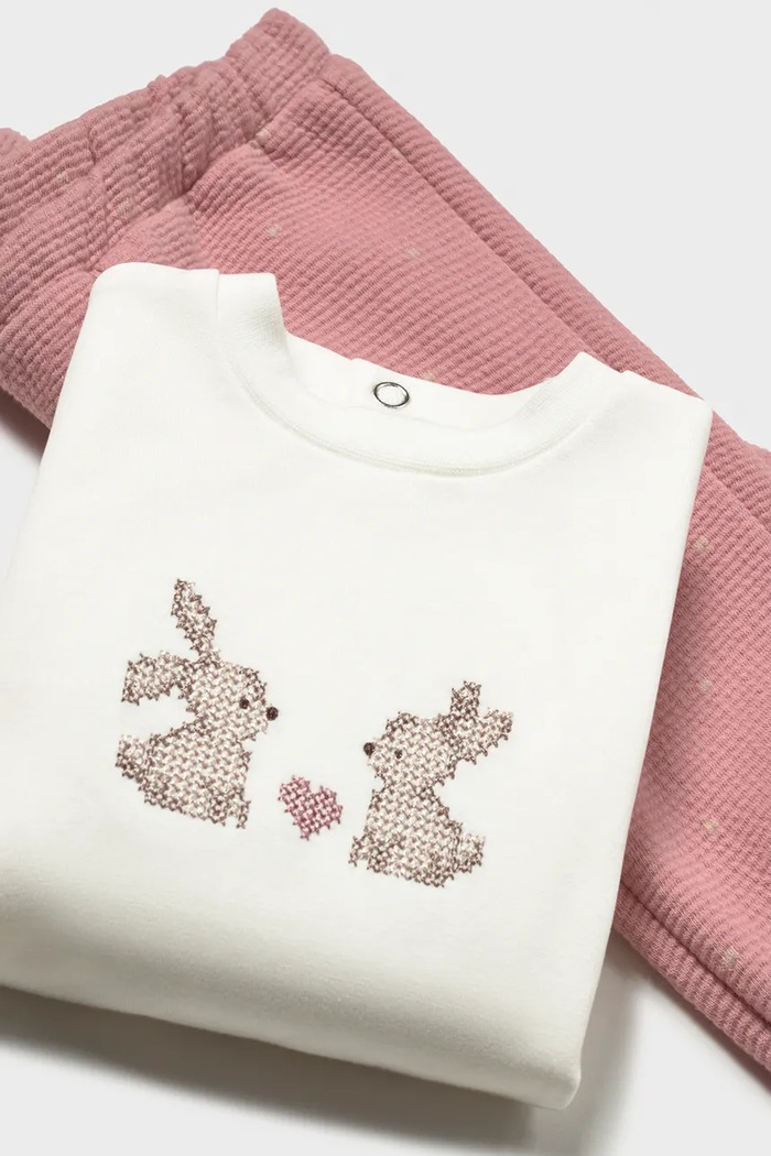 Mayoral Newborn комплект для младенцев с хлопком розовый 2655.2E.Newborn.9BY2