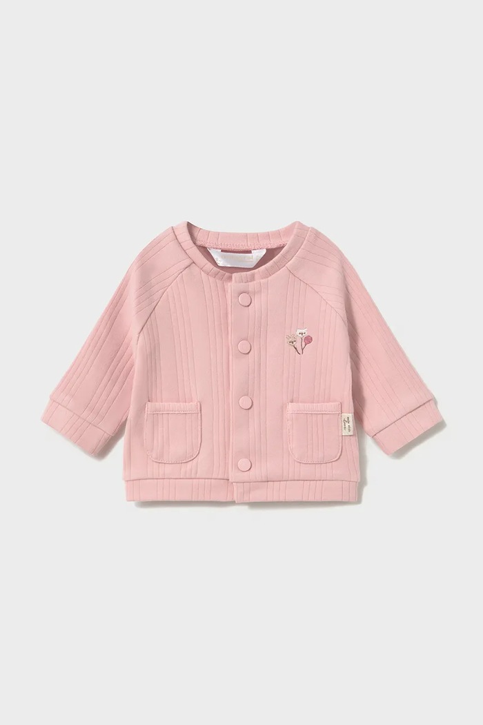 Mayoral Newborn set di tuta per neonati in cotone con elastan 2653.1A.Newborn.9BY2 rosa AW26