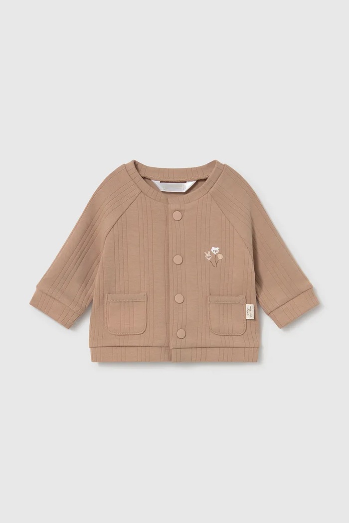 Mayoral Newborn set di tuta per neonati in cotone con elastan 2653.1A.Newborn.9BY2 beige AW26