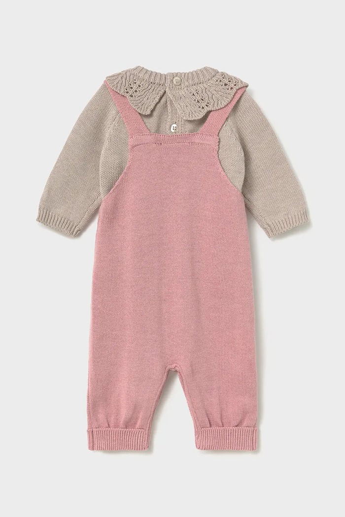 Mayoral Newborn komplet niemowlęcy z bawełną 2608.2J.Newborn.9BY2 różowy AW26