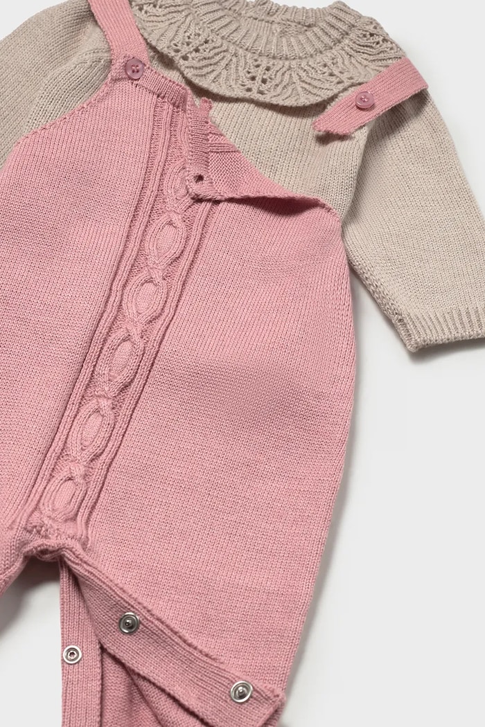 Девочка Mayoral Newborn комплект для младенцев с хлопком 2608.2J.Newborn.9BY2 розовый