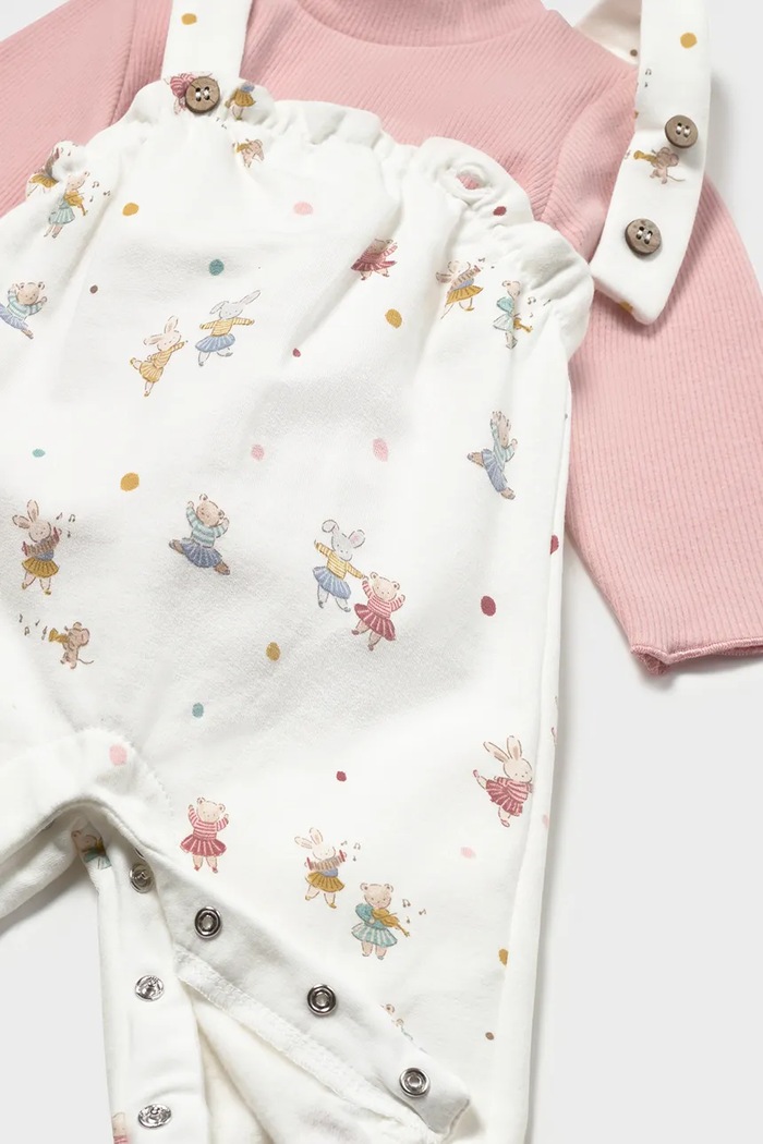 Κοριτσίστικα Mayoral Newborn Σετ παιδικό με βαμβάκι 2604.2E.Newborn.9BY2 ροζ
