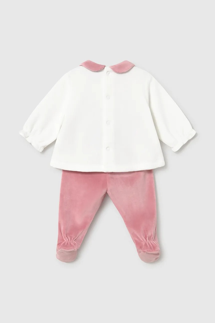 Mayoral Newborn комплект для младенцев из велюра 2512.2B.Newborn.9BY2 розовый AW26