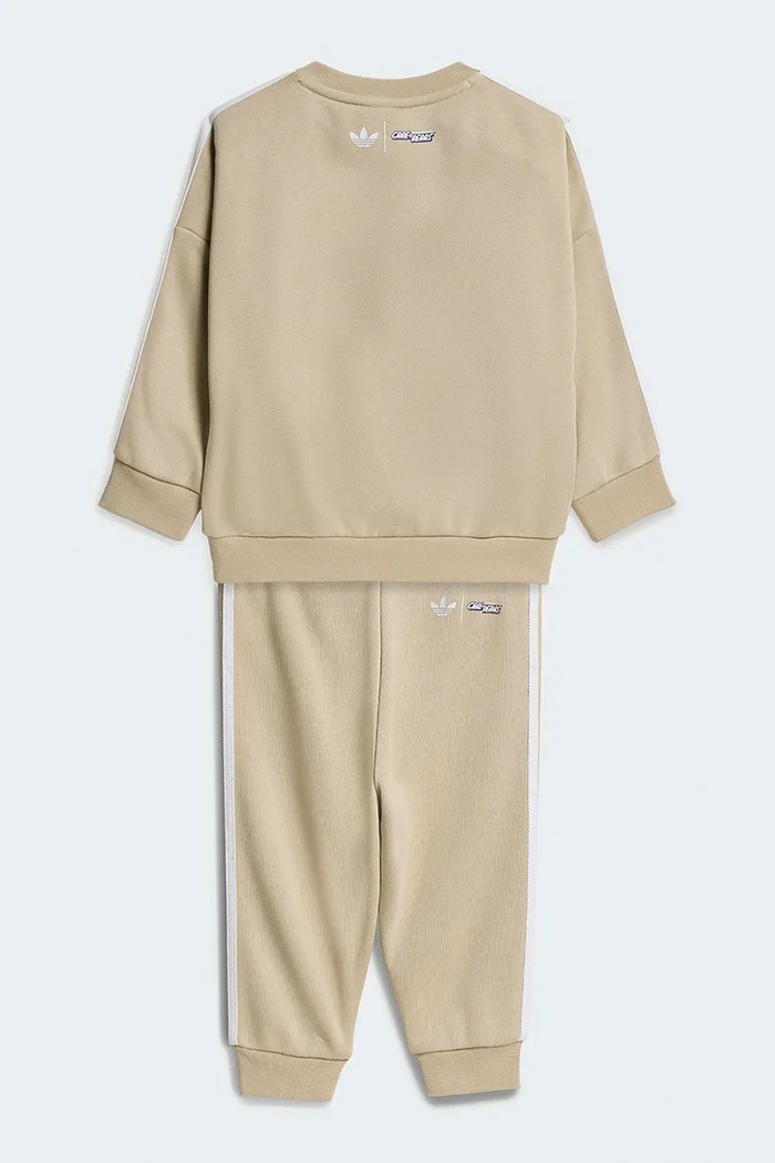 adidas Originals dres dziecięcy z bawełną KU8541 beżowy AW26