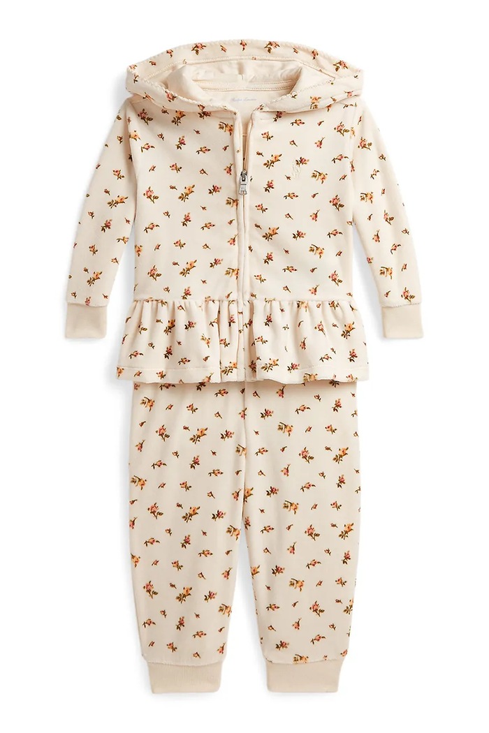 Polo Ralph Lauren komplet trenirka za djecu s pamukom bijela 310B26829001