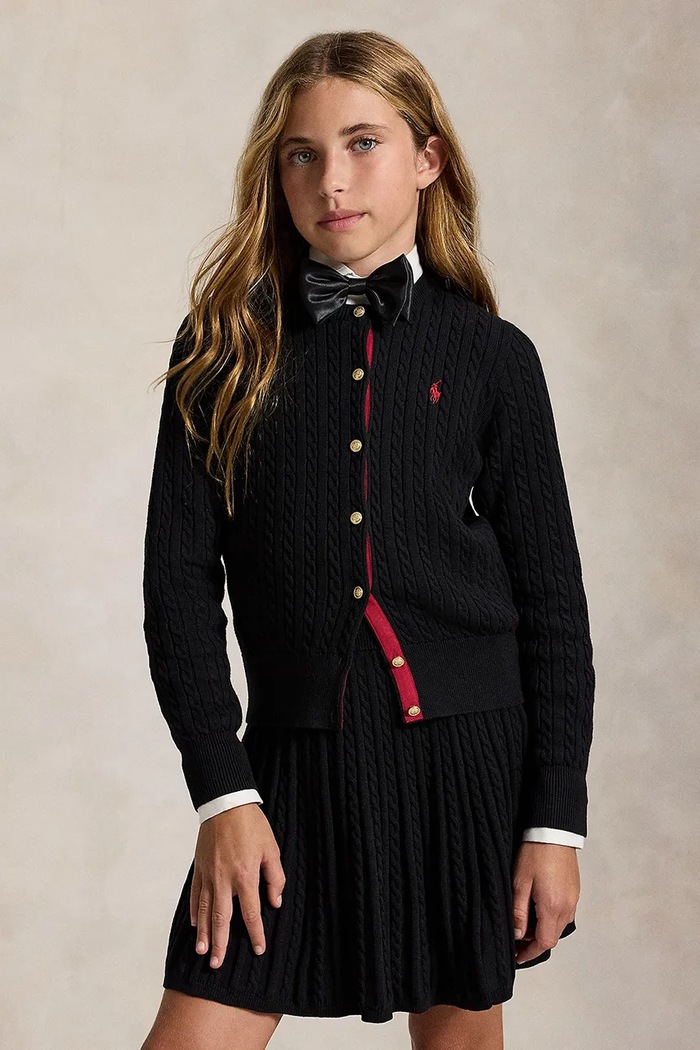Polo Ralph Lauren Komplet dziecięcy bawełniany czarny 313B28257001